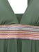 2PCS Maillot de bain patchwork en sangle style bohème des années 1940