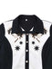 Robe brodée en coton inspirée du western avec étoiles années 1950