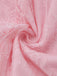 Robe longue rose à fines bretelles dentelle florale années 1940