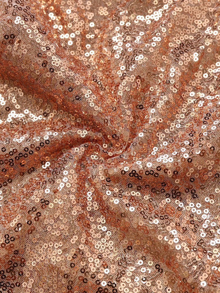 Combishort-culotte à bretelles et col en V à paillettes des années 1960