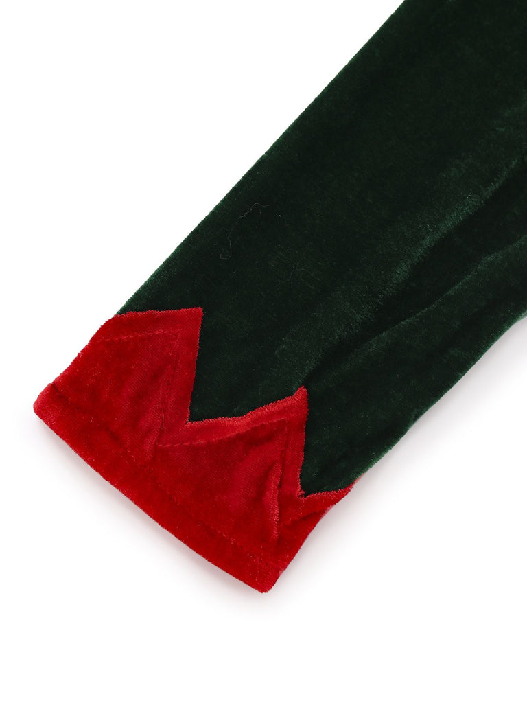 Ensemble robe Jovie rouge lutin de Noël années 1970