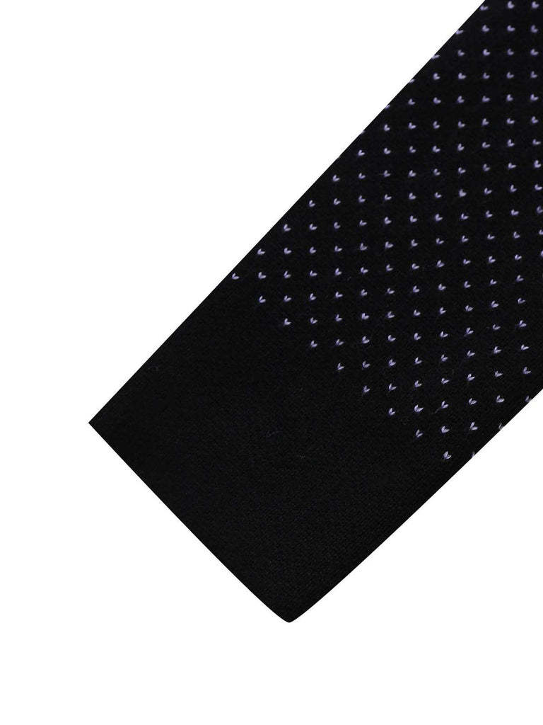 Robe pull noire à pois style fantôme d'Halloween des années 1960