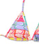 Ensemble bikini dos nu multicolore à lacets arc-en-ciel années 1960