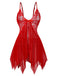 Ensemble de lingerie nuisette en dentelle et satin années 1980