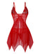 Ensemble de lingerie nuisette en dentelle et satin années 1980