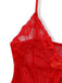 Ensemble de lingerie nuisette en dentelle et satin années 1980