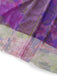 Robe de soirée violette une épaule en résille ornée de fleurs 3D années 1930