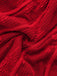 Robe en maille rouge à manches cloche et nœud floral style années 1960