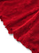 Robe en maille rouge à manches cloche et nœud floral style années 1960