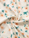 Robe jaune fleurs à col carré des années 1940