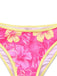 Bikini bleu imprimé floral volanté années 1960