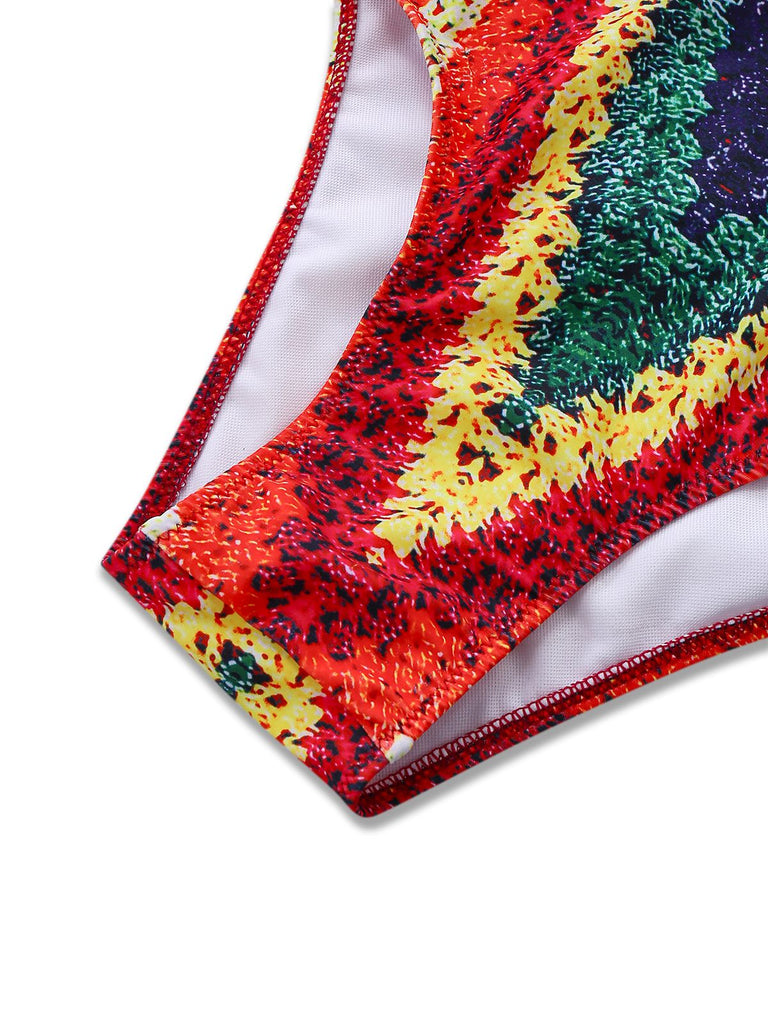Maillot De Bain Arc-En-Ciel 1960s