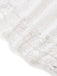Robe longue bohème blanche en dentelle à col en V années 1970