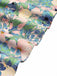 [Prévente] Robe Col Cranté Floral Bleu Clair Années 50