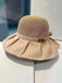 Chapeau de soleil vintage en toile avec nœud