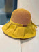 Chapeau de soleil vintage en toile avec nœud