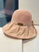 Chapeau de soleil vintage en toile avec nœud