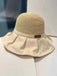 Chapeau de soleil vintage en toile avec nœud