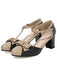 Chaussures à Talons Chunky avec Sangele en T