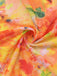 4PCS Orange Dos-Nu Florale Bikini & Résille Cache Maillot Ensemble Années 1960 8
