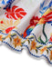 Robe Maxi Sans Manches Col V Floral Multicolore Années 70