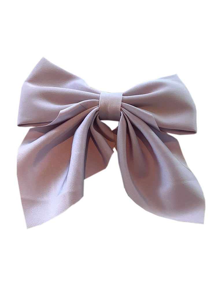 Épingle à Cheveux Vintage Avec Papillon Nœud Couleur Unie 4