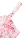 Robe Trapèze Florale Col en V Manches Longues avec Ceinture années '40 4