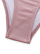 Rose Maillot de Bain Dos Nu à Anneau Métal Croisé années '40 6