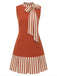[Prévente] Robe sans manches rouge nœud papillon années 1960
