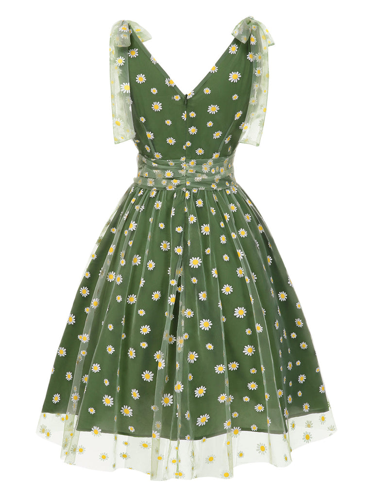 [Prévente] Robe trapèze noire en maille cerise des années 1950