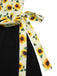 Combinaison jaune à col oblique tournesol des années 1930