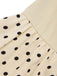 Robe chemise patchwork à pois en coton beige des années 1950