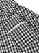 Robe noire à carreaux vichy revers larges avec ceinture années 1950