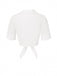 Chemisier blanc boutonné en pur coton des années 1960