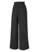 Pantalon large à rayures fines gris foncé des années 1940