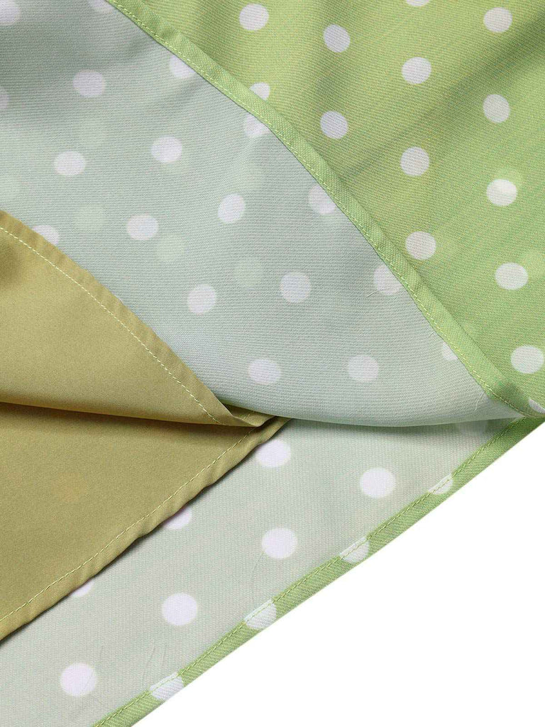 [Prévente] Robe verte à pois ajourés dans le dos des années 40