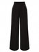 2PCS haut à pois et pantalon droit blanc et noir années 50