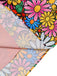 [Prévente] Robe hippie multicolore marguerites manches évasées des années 1960