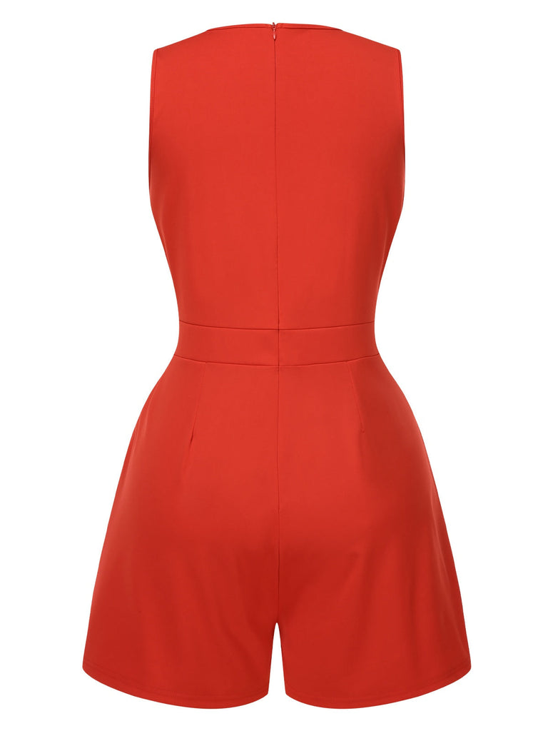 Combishort Col V et ceinture à chaîne des années 1960