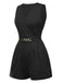 Combishort Col V et ceinture à chaîne des années 1960