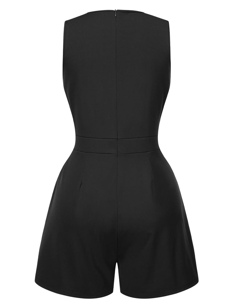 Combishort Col V et ceinture à chaîne des années 1960