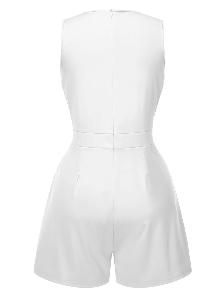 Combishort Col V et ceinture à chaîne des années 1960