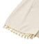 Combishort smockée beige unies à bretelles et nœuds des années 1950