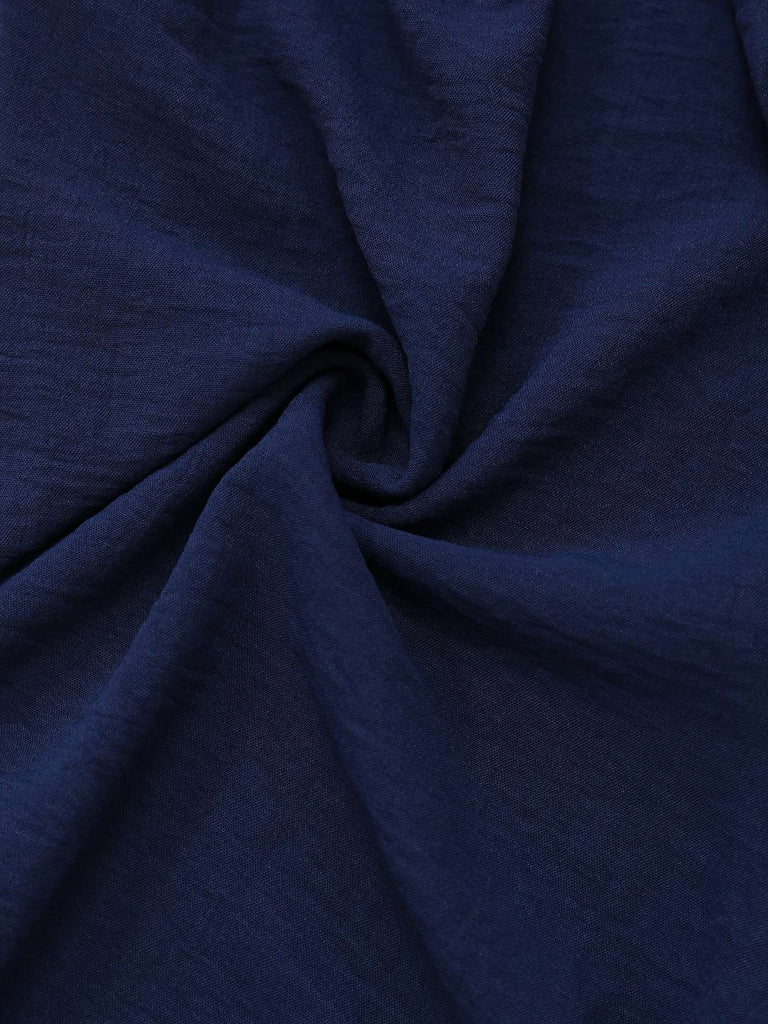 Combinaison bandeau à rayures bleu foncé des années 1950
