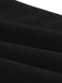 Robe noire rayures verticales col revers patchwork des années 1950