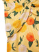 [Prévente] Robe froncée à fleurs d'hortensia jaune des années 1950