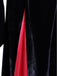 Robe en velours à manches cloches style Wednesday Addams des années 1930