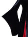 Robe en velours à manches cloches style Wednesday Addams des années 1930
