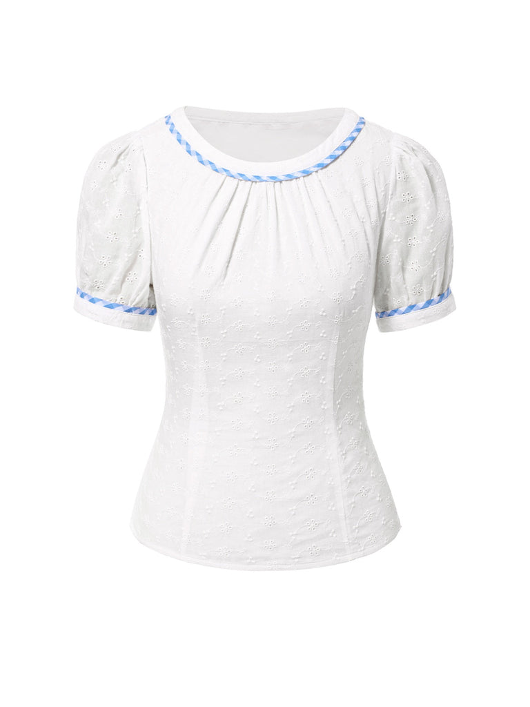 [Prévente] 2PCS Haut et robe coton à carreaux années 1950