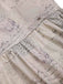 Robe papillons des journal patchwork kaki années 1950
